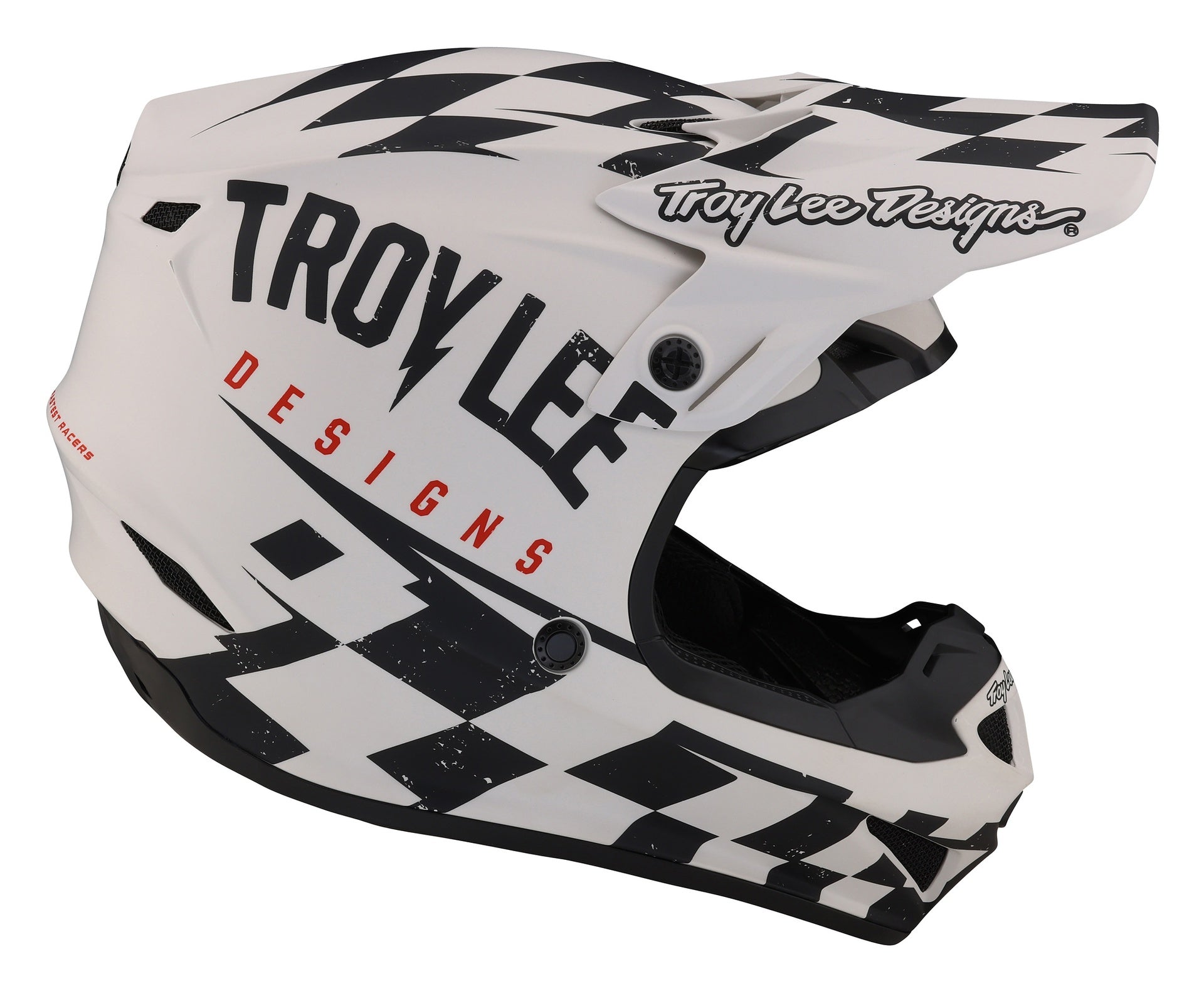 Casco Troy Lee Designs Se4 Polyacrylite Race Shop White / Black